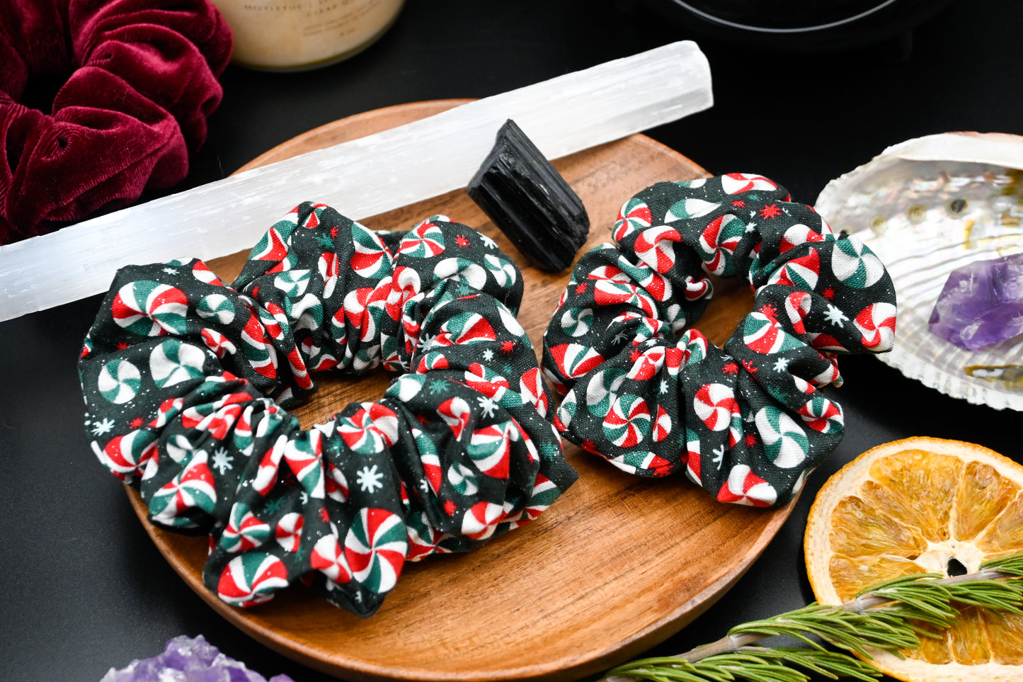 Peppermint Scrunchie