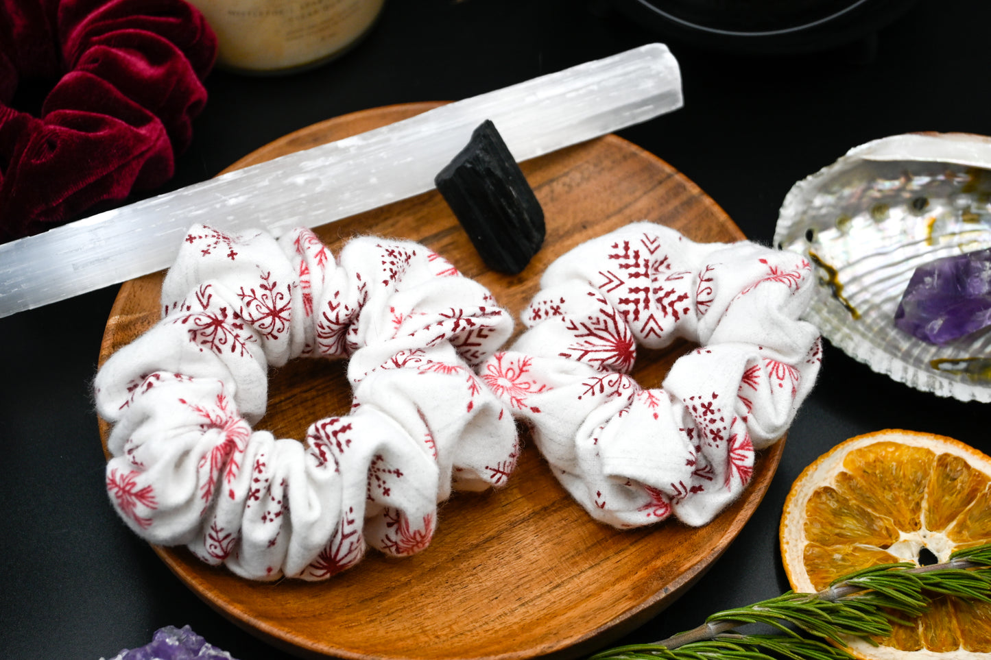 Snowflake Scrunchie