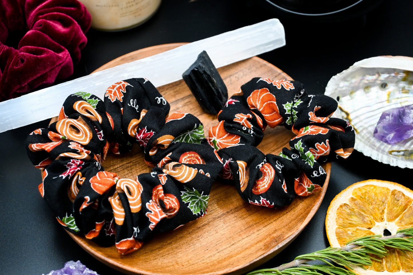 Fall Doughnuts Scrunchie