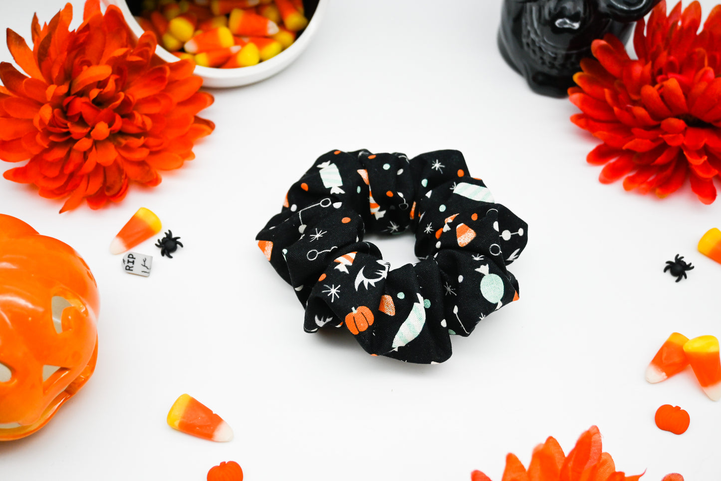 Atomic Halloween Scrunchie (Black)