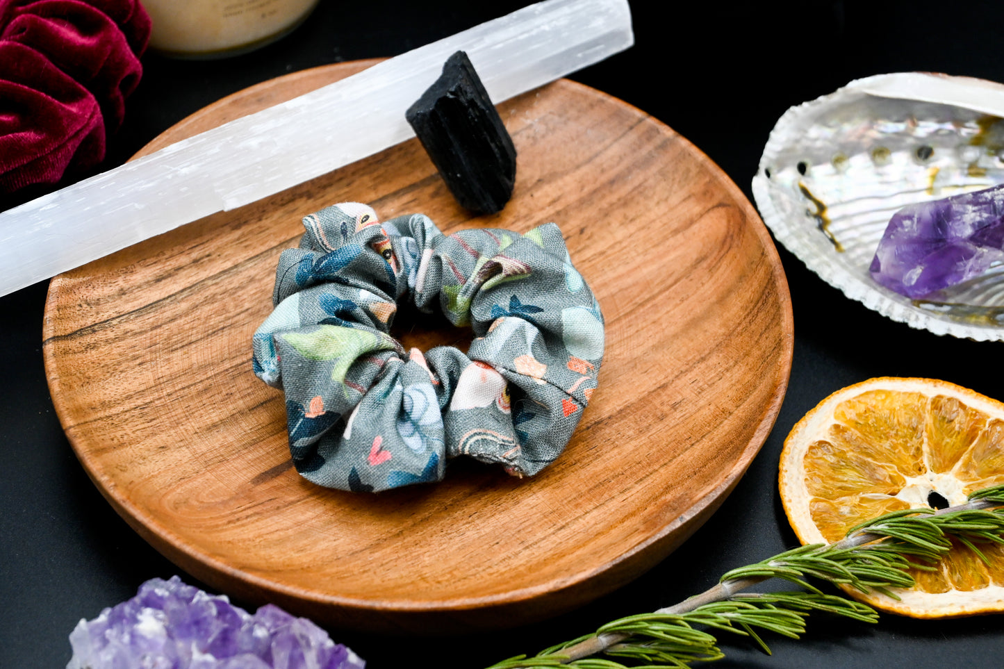 Mushroom Magic Forest Scrunchie